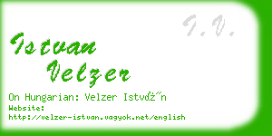 istvan velzer business card